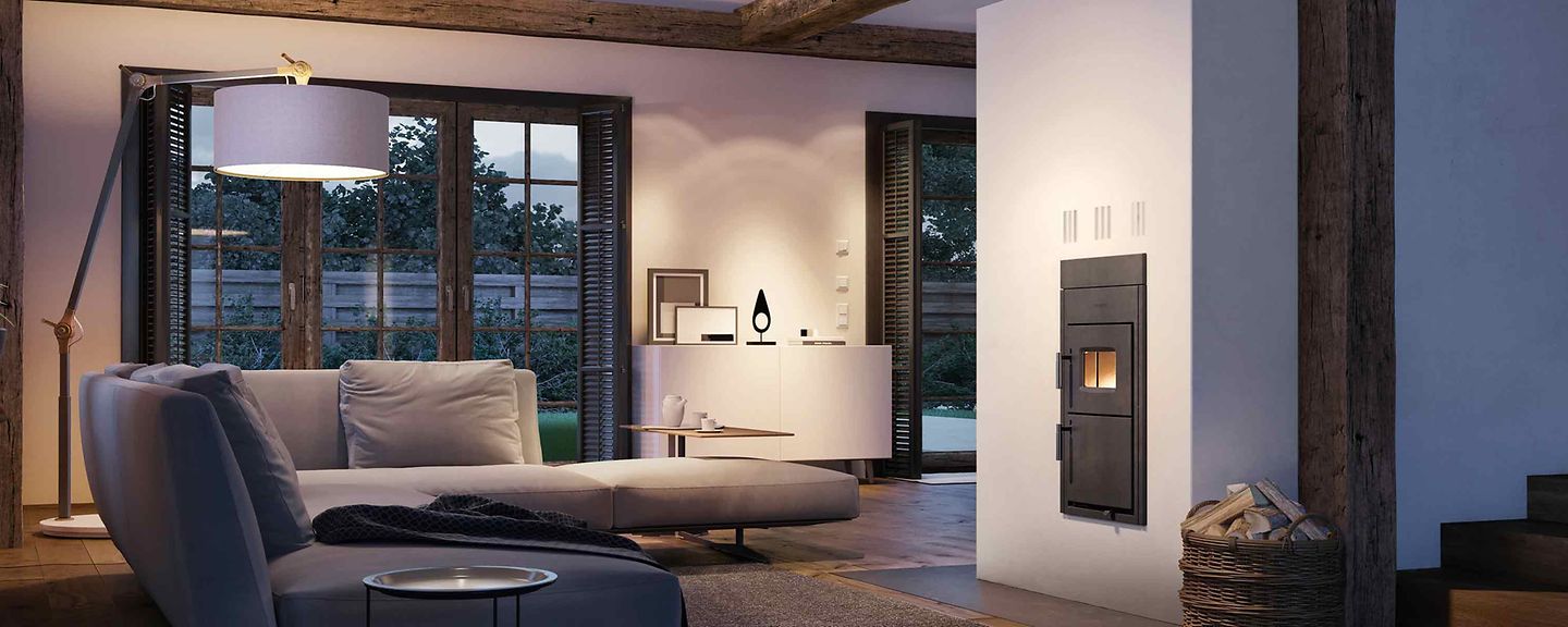 Wohnzimmer mit Ofen Wohnzimmer mit Ofen