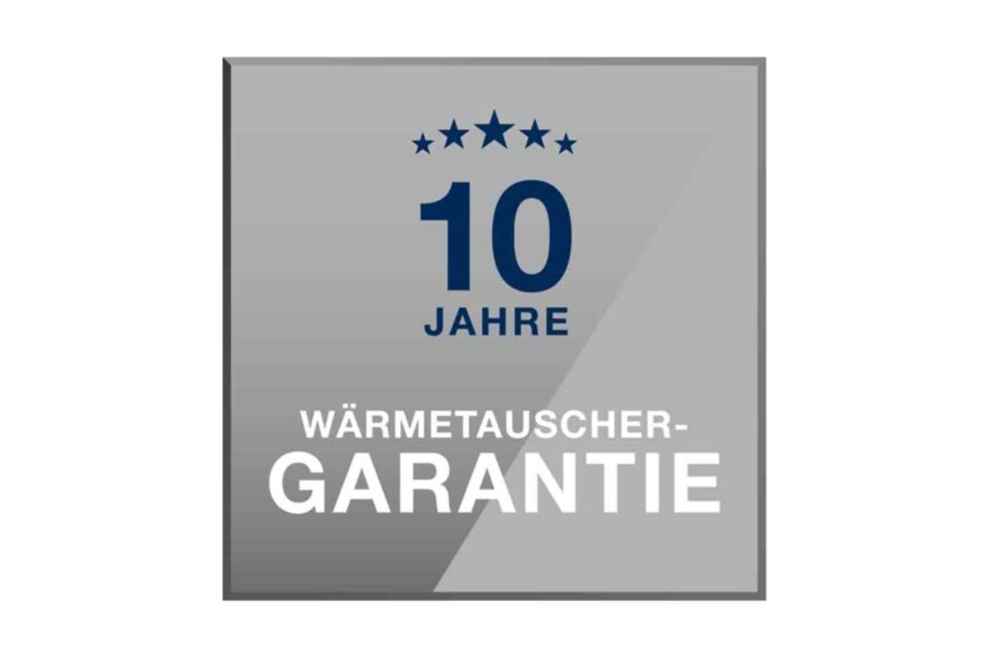 Siegel 10 Jahre Wärmetauscher-Garantie