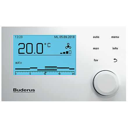 Kontrollierte Wohnungslüftung Logavent HRV156 K Steuerung Logamatic VC310Buderus