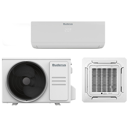 Überblick der Bestandteile des Klimasystems Logacool AC MS